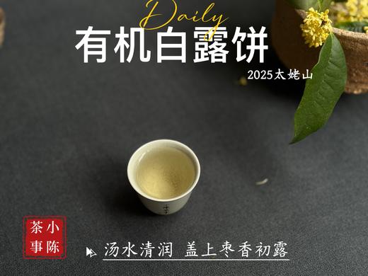 [2025有机白露饼]十年来的第一款有机白茶饼，2025有机白露饼沁凉、醇滑，花香、果香、木质香！（2饼及8饼收藏装） 商品图11