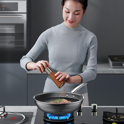 康巴赫炒锅六代红点炒锅不锈钢32cm 商品图11