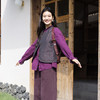 绽放722朵/棉色织提花夹棉短款马甲百搭保暖背心女2025冬新款上衣 商品缩略图3