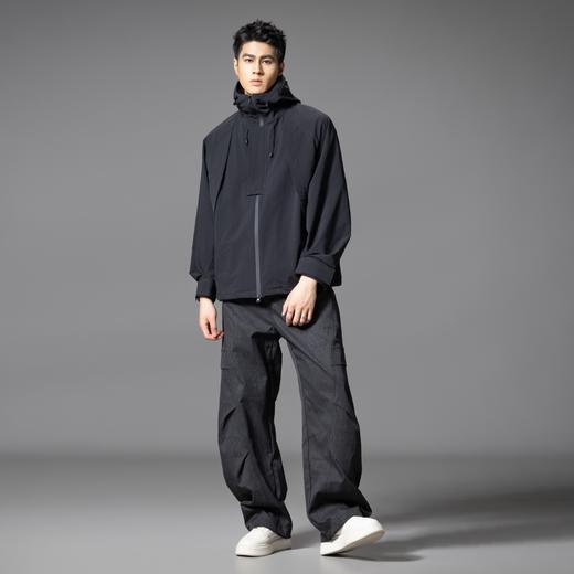 PINLI品立2025秋季新款男士宽松连帽休闲夹克工装茄克外套上衣潮GD253104007 商品图4
