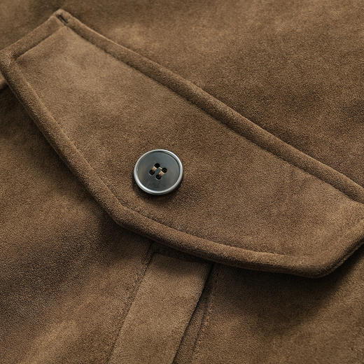 PLUS CRASH冬季新款老钱风拼接外套质感保暖加厚男士休闲夹克外套 商品图4