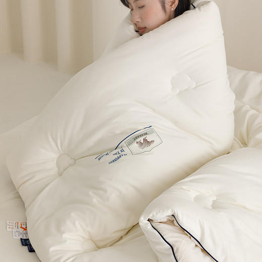 自然醒云绒棉软胖胖熊抱被大豆被冬被芯YBY 商品图9