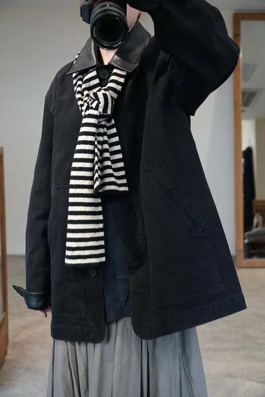 Studio nicholson皮领口袋工装夹克 商品图2