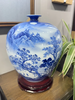 青花山水石榴瓶 商品缩略图0