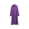绽放723朵/绝绝紫堆领羊毛长裙·长款堆堆领毛织连衣裙女保暖裙子 商品缩略图4
