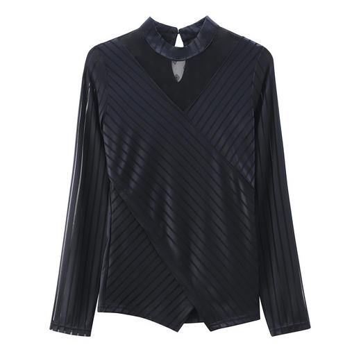 KQL B41N6107蕾丝打底衫镂空加绒保暖小衫收腰 商品图4