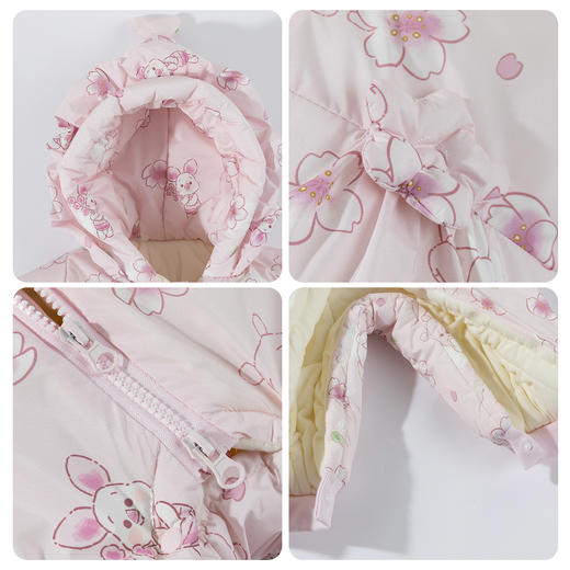 迪士尼冬季女童新款夹棉连体衣 商品图5