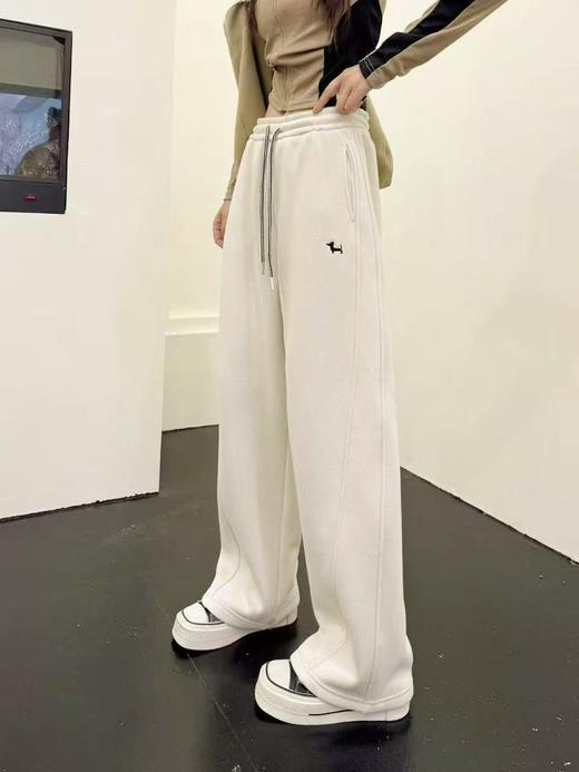 🔥品质爆款【休闲裤】8866秋冬加绒狗狗刺绣休闲裤-喜出 商品图0