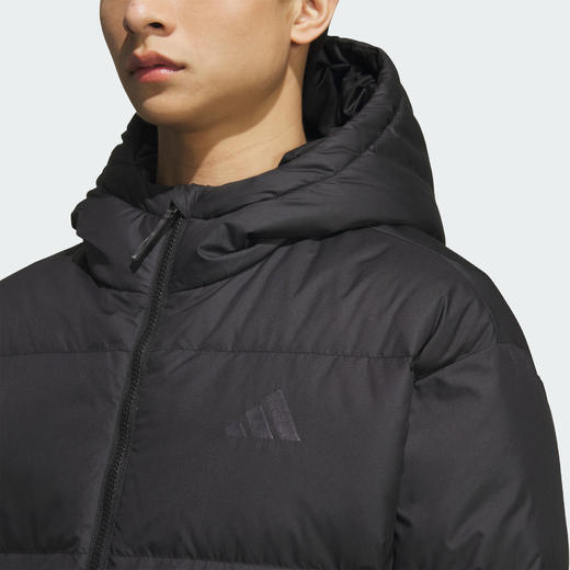 Adidas阿迪达斯BASIC DOWN JACKET 男子拒水防风保暖连帽600蓬鸭绒羽绒服KC2478 商品图8