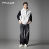 PINLI品立2025秋季新款男士宽松连帽背心休闲梭织马甲外套上衣潮GD253107151 商品缩略图1
