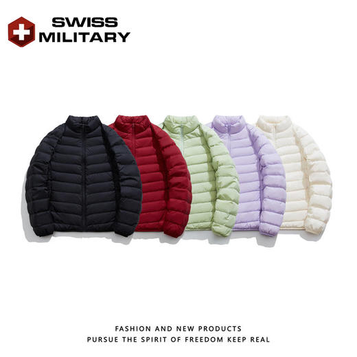 优选丨瑞士军工SWISS MILITARY轻薄羽绒服女 白鸭绒秋冬季连帽＆立领短款外套上衣 商品图13