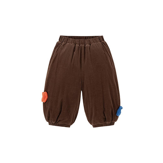 迷你巴拉巴拉男女童宝宝裤子2025冬新品内里夹棉纯棉灯芯绒泡泡裤 商品图4