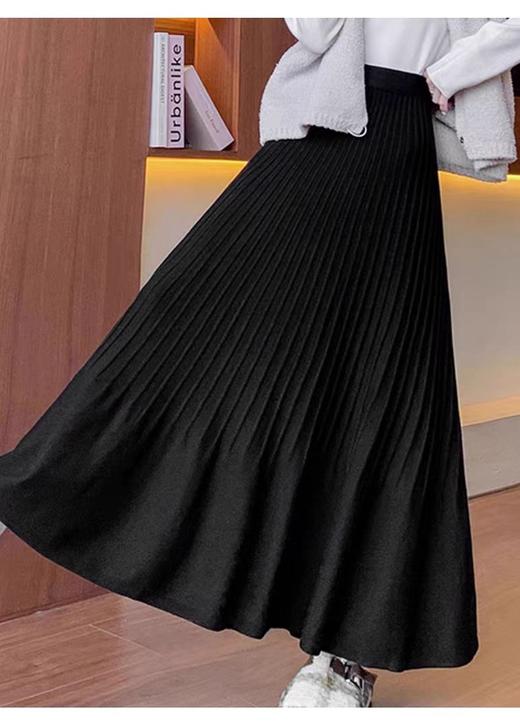 【门店同款】ENJOY冬季“暖冬软糖”针织百褶长裙 166746486 商品图1