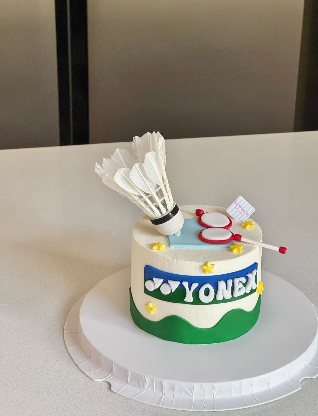 羽毛球卡通蛋糕-低糖处理无添加