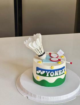 羽毛球卡通蛋糕-低糖处理无添加