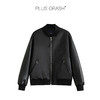 PLUS CRASH2025冬季老钱风拼接Pu飞行服棒球羽绒服保暖夹克外套 商品缩略图3