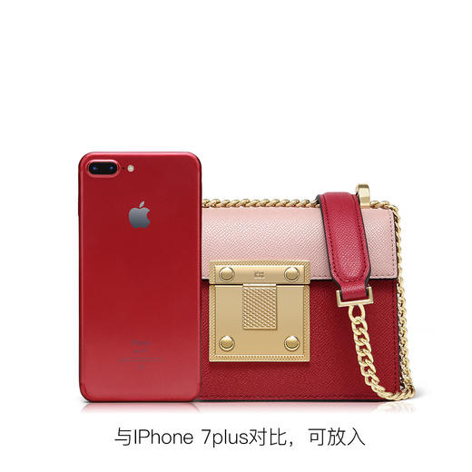 6930703178222 HR赫莲娜春夏百搭撞色拼接包链条小方包单肩女式斜挎包 商品图4