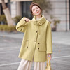时尚超好看中长双面呢羊毛大衣，韩版休闲气质小个子毛呢外套HR-MDN6805 商品缩略图0