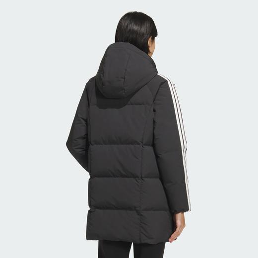 Adidas阿迪达斯MID LENGTH DOWN JACKET 女子中长款三条纹羽绒服600蓬鸭绒KC2486 商品图5