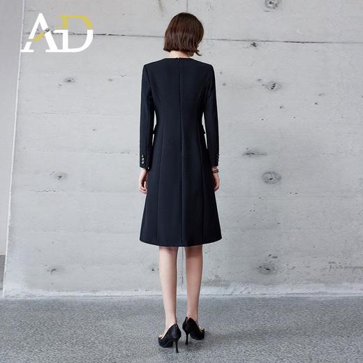 AD2024秋季新款格雷系修身通勤西装连衣裙a字裙女御姐范职业裙子 商品图4