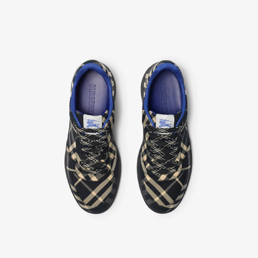 BURBERRY 巴宝莉 男士马术骑士徽标标签格纹 Terrace 运动鞋 格子 8095274 A1003 商品图3