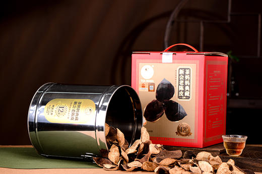 澜沧古茶2024年茶妈妈典藏新会老陈皮十二年陈正宗足年陈化养生罐装 商品图2