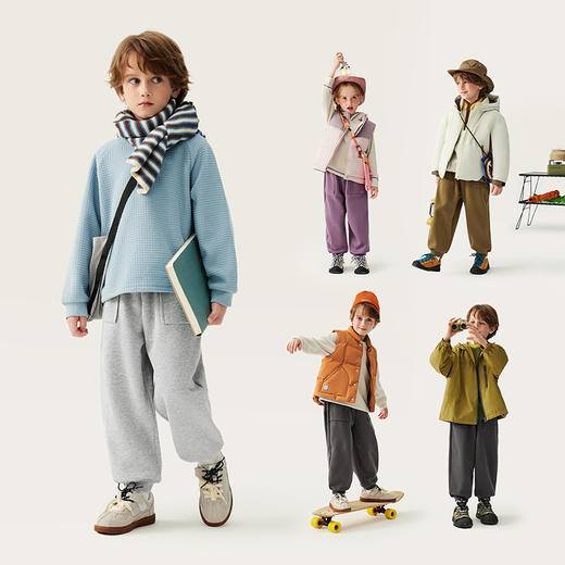 【泡泡裤】迷你巴拉男女童裤子2025冬新品加绒儿童保暖长裤 商品图4