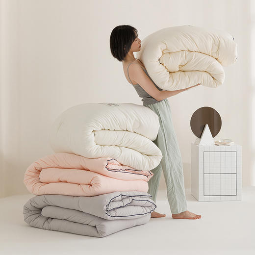 自然醒云绒棉软胖胖熊抱被大豆被冬被芯YBY 商品图13