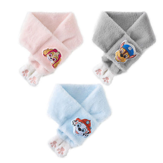 汪汪队儿童围脖毛绒可爱加厚男女宝宝毛绒围巾百搭学生护颈领子 商品图4