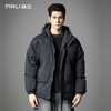 PINLI品立2025冬季新款宽松连帽黑色棉衣外套男潮牌百搭休闲棉服GD253105166 商品缩略图0