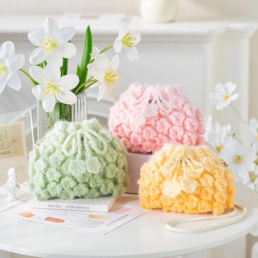 苏苏姐家渐变花朵斜挎包手工diy编织钩针梦羽包包毛线团自制材料包 商品图4