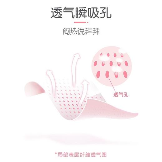 七度空间少女纯棉护垫 155mm18片 超薄透气卫生巾护垫 商品图3