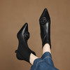 【预售5天】法式山茶花软羊皮高跟短靴女新款包腿显瘦尖头弹力瘦瘦靴DS&661 商品缩略图2