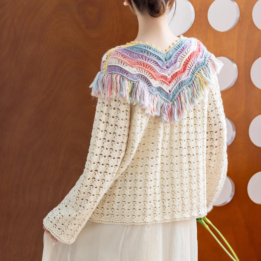 苏苏姐家芷轩流苏套头衫手工DIY编织钩针毛衣毛线团羊毛线材料包 商品图2