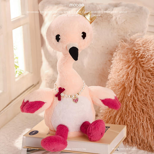 【放首歌来跳舞吧 说话复读录音玩偶】mobee安抚玩偶婴幼儿毛绒玩具 翅膀可拍打 宝宝学舌说话复读录音 儿童周岁礼物 商品图5
