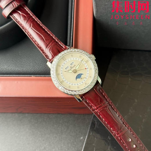 TWT宝珀月亮美人天然贝母盘女表（钻圈贝母面）女士机械腕表 女装3663全历月相腕表 表径35mm 商品图1