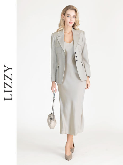 LIZZY商务欧美街头潮流简约通勤西装女外套8085 商品图2