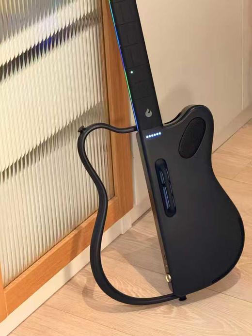 拿火吉他（LAVAGUITAR）无弦吉他智能吉他初学者入门赛博吉他自动挡弹唱民谣乐器黑色精灵 商品图2