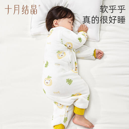 宝宝分腿式防踢纯棉薄夹棉睡袋GH 商品图4