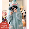 小丑鱼卡通连帽睡衣女冬季加绒加厚珊瑚绒睡袍家居服套装167949541 商品缩略图0