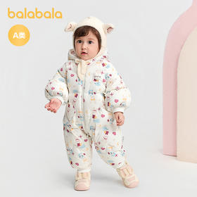 【商场同款】巴拉巴拉童装婴儿连体衣宝宝羽绒服冬装2025新款