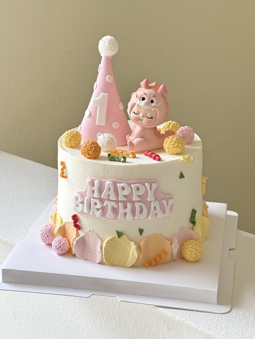 龙宝宝周岁蛋糕（女孩帽子款，B款） 商品图0