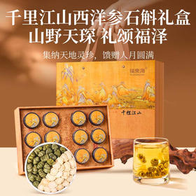 福东海西洋参铁皮石斛礼盒120克 石斛枫斗可打粉送客户父母长辈补品 泡茶煲汤
