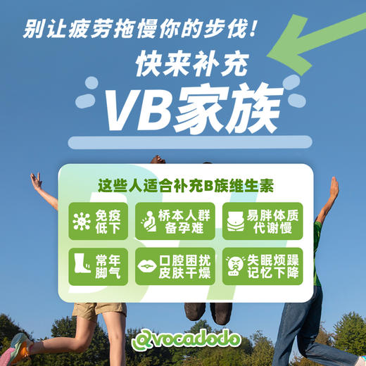 Avocadodo复合维生素B族叶酸B1b2b6b12牛油果果 商品图3