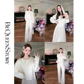 余潇潇【香草冰淇淋】空气层镂空卫衣&连帽外套&阔腿裤