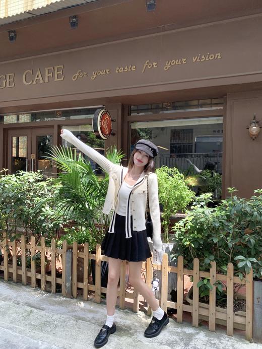 <曾小咸推荐>现货秒杀！微信超特价！ 韩系撞色白色针织毛衣 日常189.99 立减90 秒杀99.99！ 商品图12