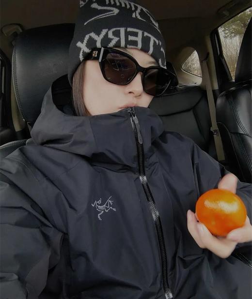 袅家750蓬鹅绒logo纯色防风防水保暖羽绒服外套 商品图2