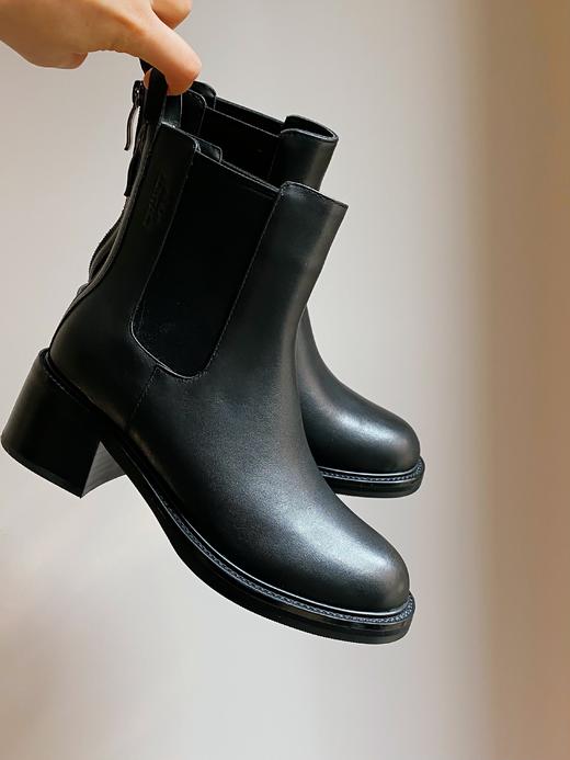 ARCHCONTACT安启美奈小牛皮切尔西中跟女靴，轻量设计，久走轻松 商品图1