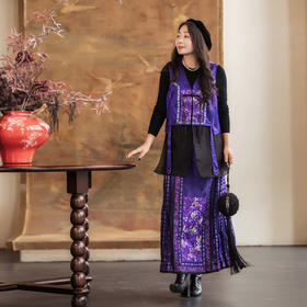 【林栖设计小店】（现货）马面裙改良马夹国风三蓝绣花2026早春新款外套女1961135