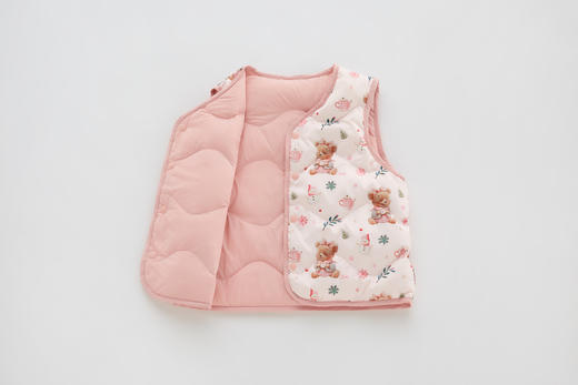 拉比i5童衣类-4轻薄羽绒双面穿马夹LYDC1023 商品图12